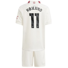 Koszulka Manchester United Hojlund 11 Dziecięcy Trzeci 2023-24 Koszulki Piłkarskie Krótki Rękaw